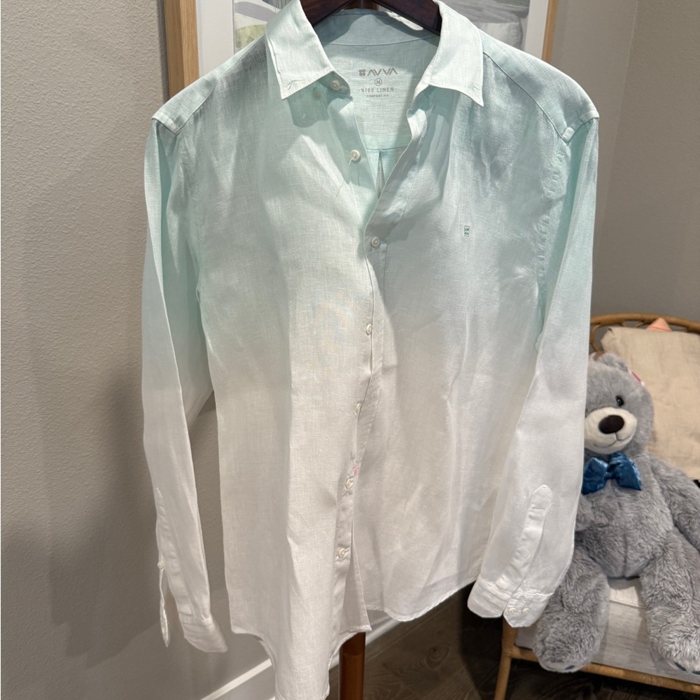 Men's Light Blue white shirt